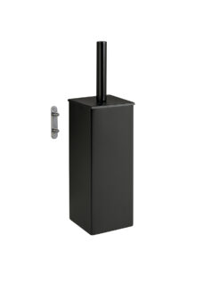 PORTASCOPINO QUADRATO NERO OPACO, SOSPESO