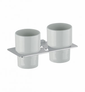 CUBICA DOPPIO BICCHIERE PORTASPAZZOLINI