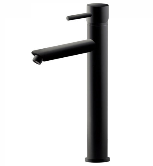 TOP BLACK LAVABO COLLO ALTO