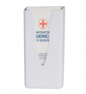 DISTRIBUTORE SACCHETTI IGIENICI ABS BIANCO