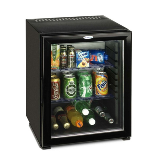 MINIBAR TERMOELETTRICO CON PORTA IN VETRO 40LT.