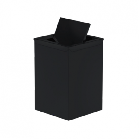 CESTINO QUADRATO NERO OPACO