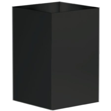 CESTINO QUADRATO NERO OPACO