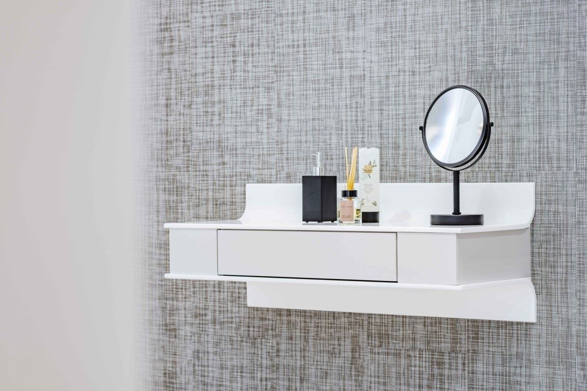 SPECCHIO COSMETICO INGRANDITORE DA APPOGGIO NERO OPACO