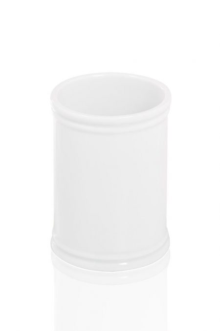 BICCHIERE PORTASPAZZOLINI DA APPOGGIO IN CERAMICA