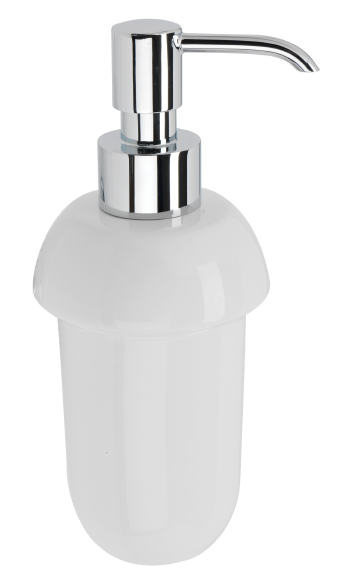 DISPENSER SAPONE IN CERAMICA BIANCA - Arredo bagno per Hotel | TPH