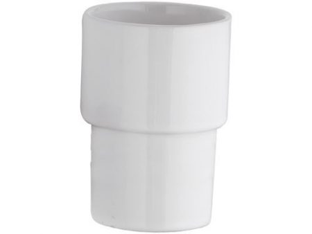 BICCHIERE IN CERAMICA BIANCA