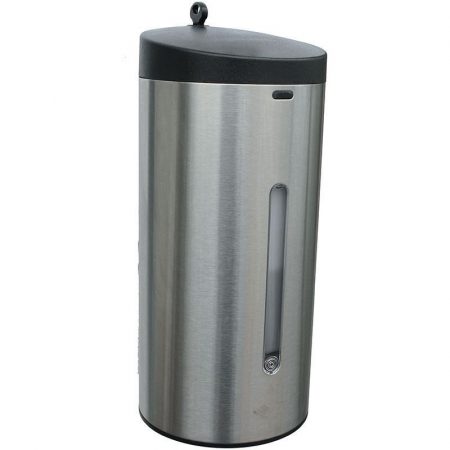 DISPENSER AUTOMATICO SAPONE LIQUIDO IN ACCIAIO INOX TONDO