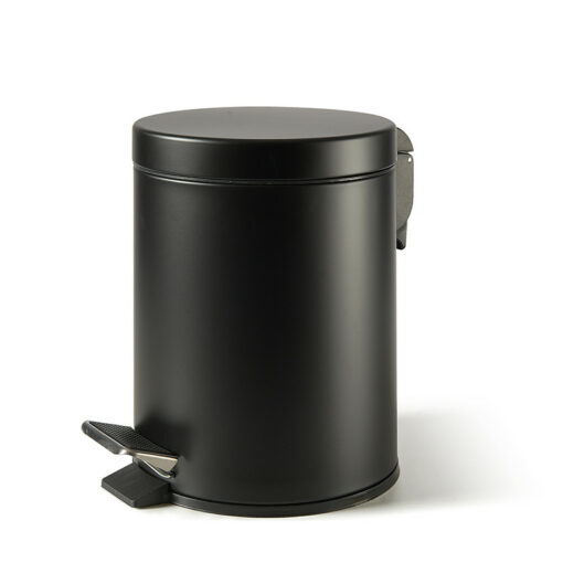 PORTARIFIUTI SLOW CLOSE NERO OPACO 5LT.