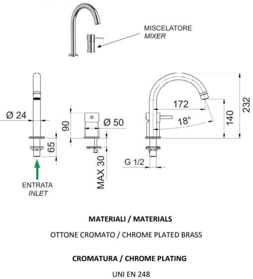 STILE LAVABO A DUE FORI - immagine 2